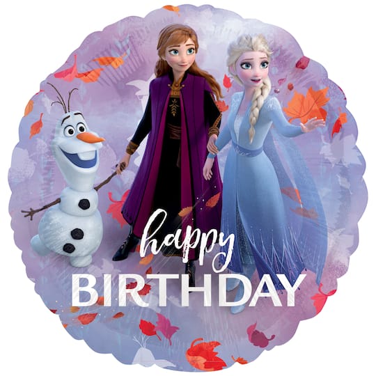 17&#x22; Frozen 2 Birthday Mylar Balloon